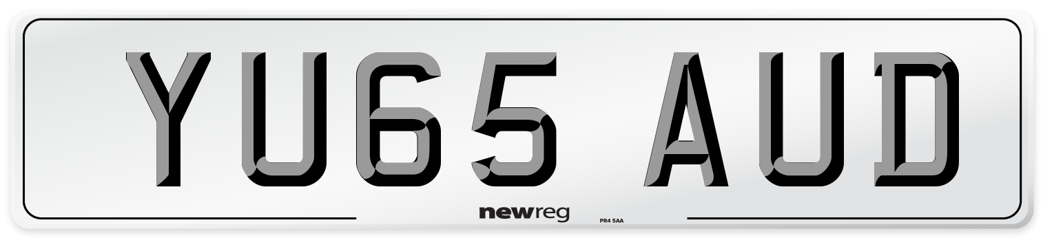 YU65 AUD Number Plate from New Reg